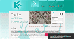 Desktop Screenshot of kalina-tkaniny.pl
